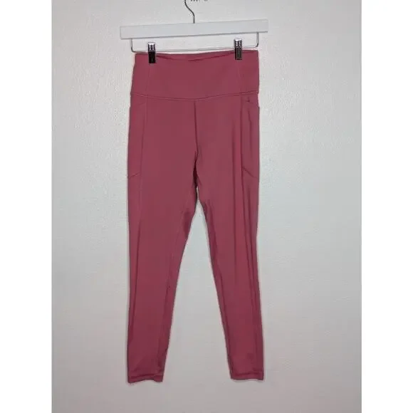 Lot Of 2 Victoria Secret Incredible Essential Leggings Size 6 - Pink & Brown - Picture 3 of 8